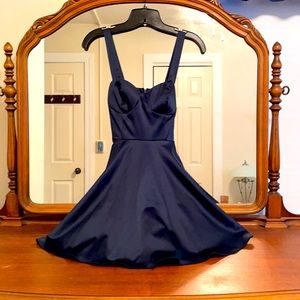 Navy Blue Cocktail Dress